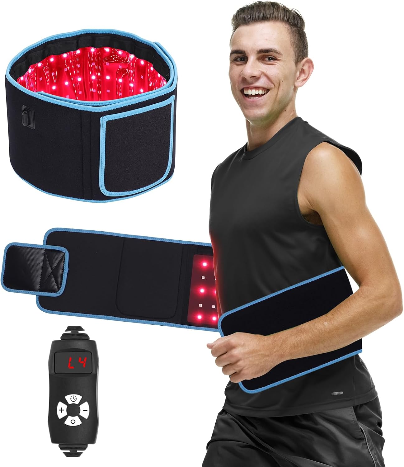LED 光線療法マッサージベルト赤色光温湿布 850nm 6 - Crossfit Gym のレビューと価格