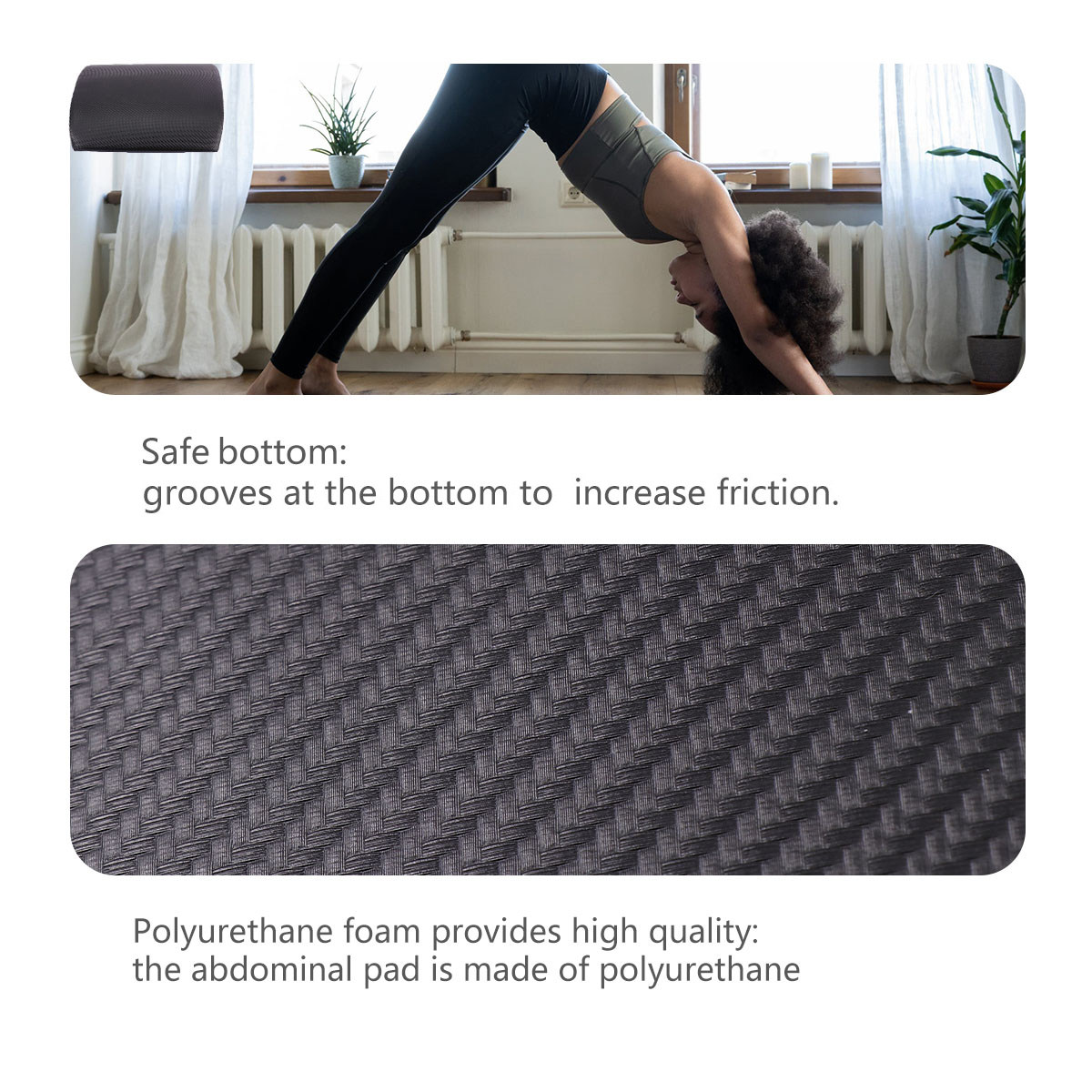 1個入り腹部エクササイズパッド 折りたたみ式コットン製シット - Ab Mat Crunch のレビューと価格